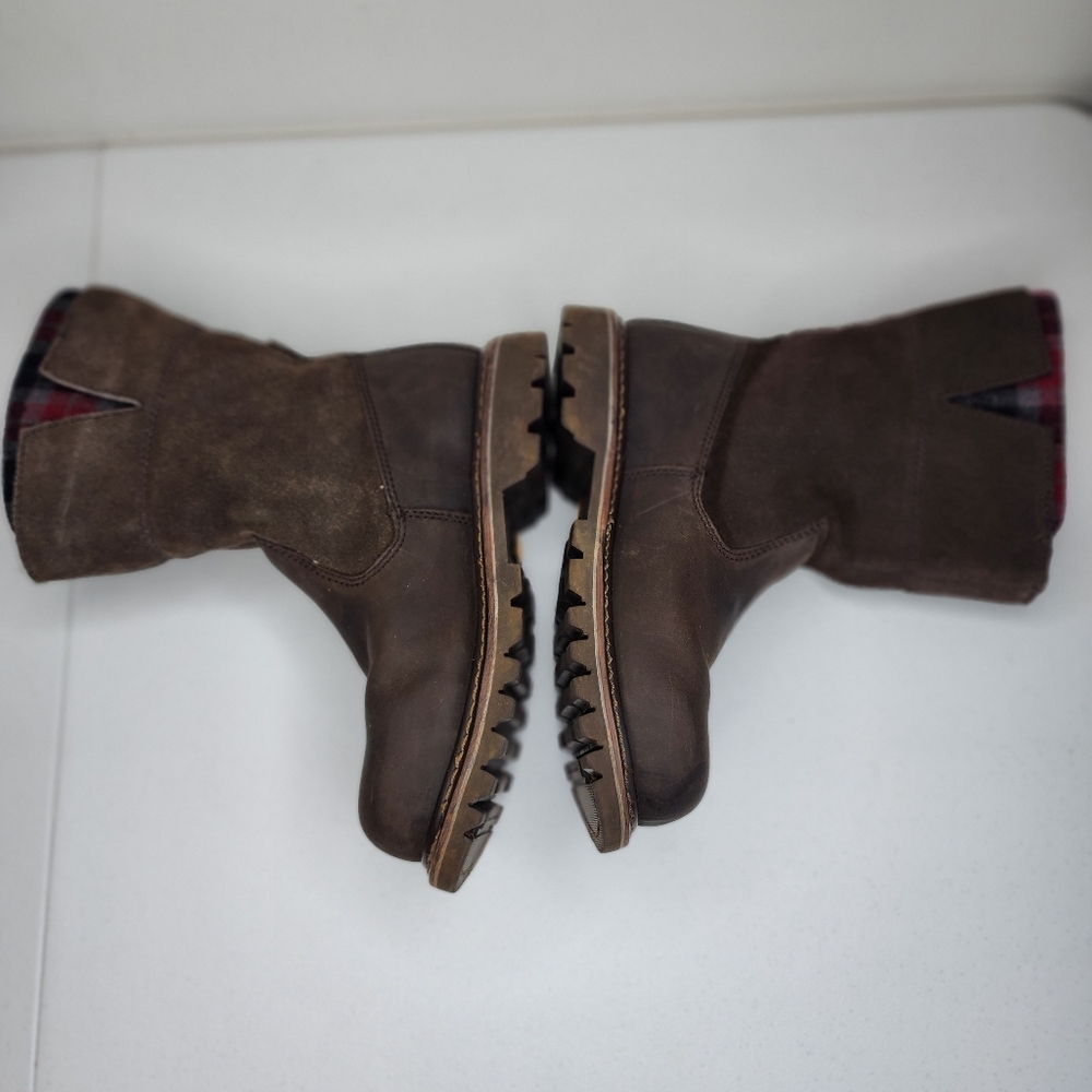 Caterpillar Jenny Steel Toe Boots Brown Size 7.5 Gem